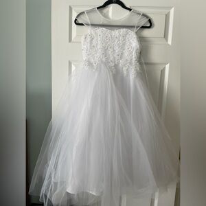 Elegant White Kids Dress